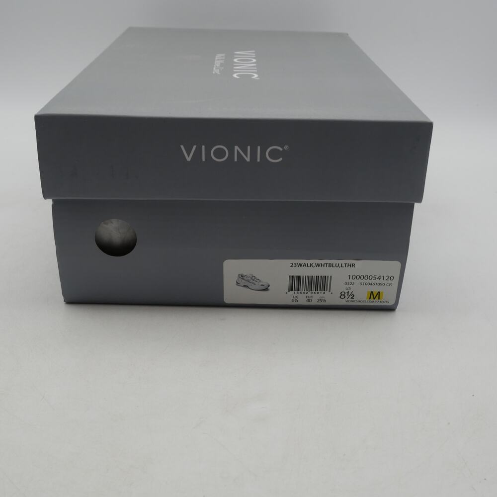 NEW VIONIC 23 Walk Women's 8.5 Comfort Casual Sneaker Athletic Shoes White Blue - Picture 9 of 11